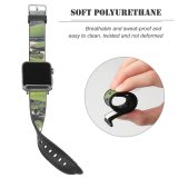 yanfind Watch Strap for Apple Watch Tea Gardens Hill Station Highland Plantation Terrace Landscape Rural Area  Field Compatible with iWatch Series 5 4 3 2 1