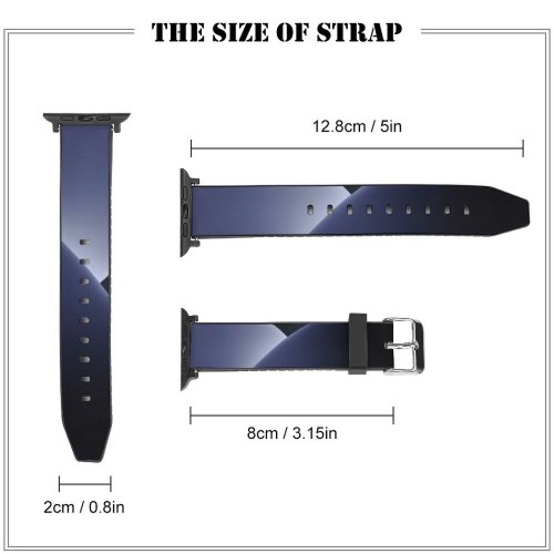 yanfind Watch Strap for Apple Watch Dark Gradients IOS WWDC iPhone Grey Compatible with iWatch Series 5 4 3 2 1