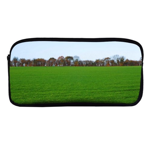yanfind Pencil Case YHO Bucolic Field Tranquil Natural Autumn Landscape Calm Lot Countryside Peaceful Meadow Pasture Zipper Pens Pouch Bag for Student Office School