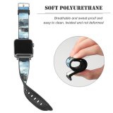 yanfind Watch Strap for Apple Watch  Wave Beach Beaches Vacation Hermanus Cape Town Sea Ocean Wind Sky Compatible with iWatch Series 5 4 3 2 1