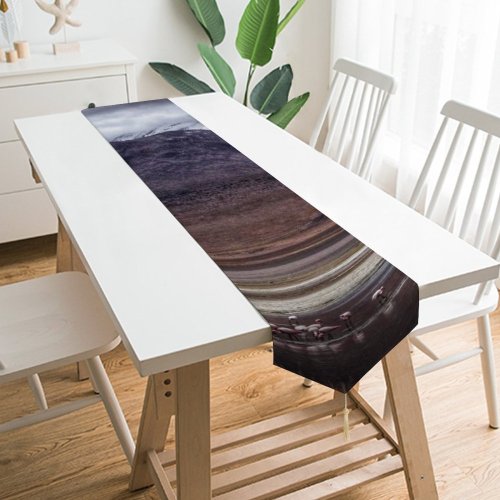 Yanfind Table Runner Scenery Tundra Birds Range Lake Colorada Mountain Domain Laguna Public Outdoors Everyday Dining Wedding Party Holiday Home Decor