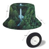 yanfind Adult Fisherman's Hat Airplane Trees Aerial Forest Alpine Trees Fishing Fisherman Cap Travel Beach Sun protection