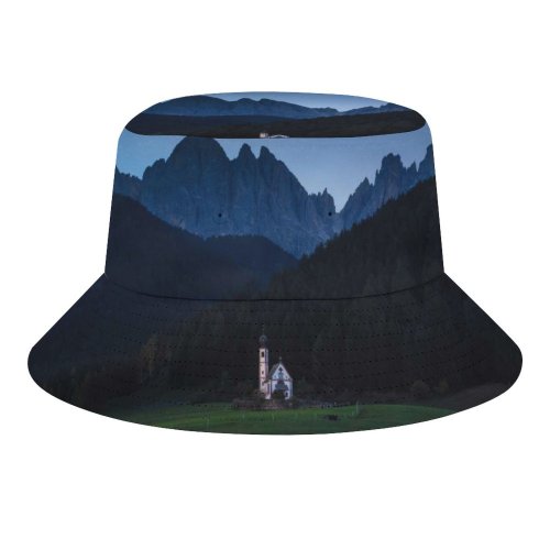 yanfind Adult Fisherman's Hat Forest Mountains Grassland Countryside Starry Sky Sky Scenic Fishing Fisherman Cap Travel Beach Sun protection