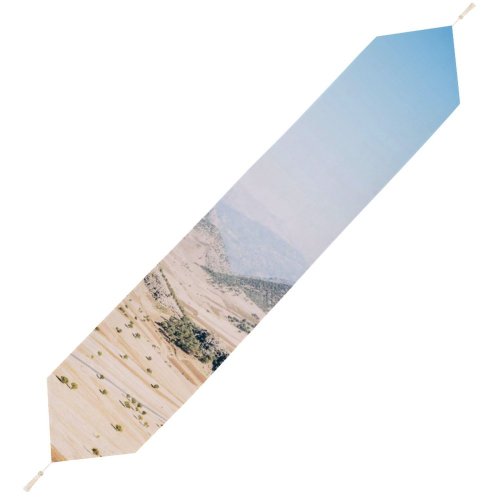 Yanfind Table Runner Scenery Ridge Birds Field Mountain Domain Rolling Sand Barren Public Outdoors Everyday Dining Wedding Party Holiday Home Decor