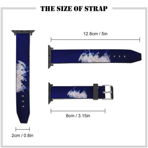 yanfind Watch Strap for Apple Watch Vincentiu Solomon Jellyfish Sea  Aquarium Dark Underwater Glowing Transparent Closeup Compatible with iWatch Series 5 4 3 2 1