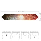 Yanfind Table Runner Th Bang Birthday Explosion Fireworks July Loud States Sprankling Sprankles Fire Firework Everyday Dining Wedding Party Holiday Home Decor
