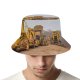 yanfind Adult Fisherman's Hat Soil Scoop Transportation Machine Earthmover Power Vehicle Diesel Shovel Bulldozer System Truck(1) Fishing Fisherman Cap Travel Beach Sun protection