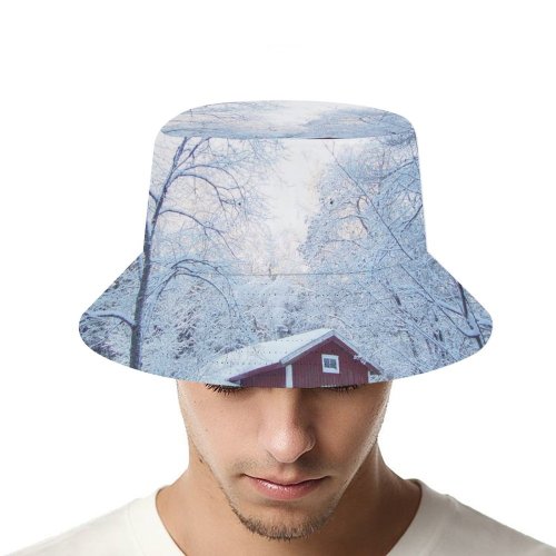 yanfind Adult Fisherman's Hat Winter Sweden Home Winter Twilight Woody Sky Branch Snow Tree Frost Bergslagen Fishing Fisherman Cap Travel Beach Sun protection