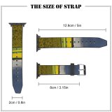 yanfind Watch Strap for Apple Watch Rape Field Agriculture Spring Sky Landscape Fieldscape Ecology Plant Rapeseed Grassland Canola Compatible with iWatch Series 5 4 3 2 1
