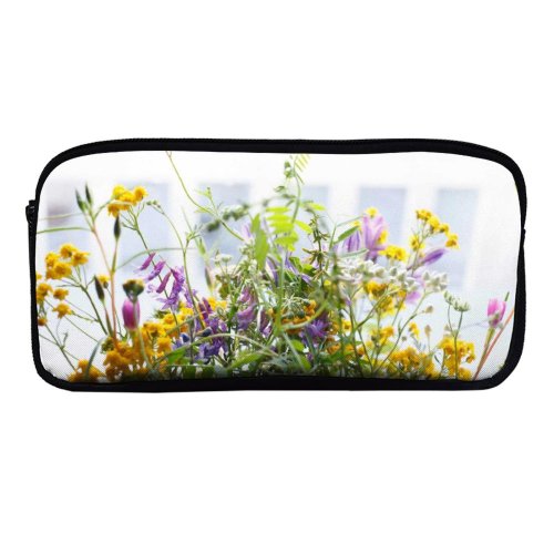 yanfind Pencil Case YHO Images Floral Vines Flora Spring Wildflowers California Flowers Aster Wallpapers Mimosa Plant Zipper Pens Pouch Bag for Student Office School