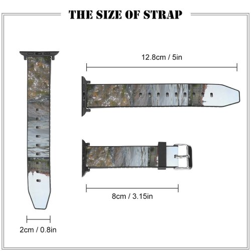 yanfind Watch Strap for Apple Watch Swans Birds Prague Vltava River Charles  Czech Republic Resources Watercourse Rapid Compatible with iWatch Series 5 4 3 2 1