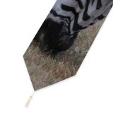 Yanfind Table Runner Zebra Grazing Africa Stripes Feeding Grass Vertebrate Terrestrial Wildlife Snout Mane Everyday Dining Wedding Party Holiday Home Decor