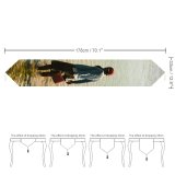 Yanfind Table Runner Boats Bucket Daylight Leisure Beach Watercrafts Transportation Outdoors Seashore Fishing Shore Seawater Everyday Dining Wedding Party Holiday Home Decor