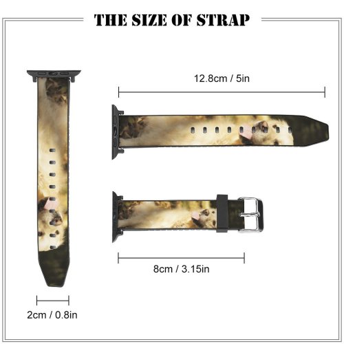 yanfind Watch Strap for Apple Watch Dog Pet Free Pictures Strap Stock Golden Images Compatible with iWatch Series 5 4 3 2 1