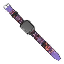 yanfind Watch Strap for Apple Watch Nanpu   Architecture Cityscape Shanghai City Lights Exposure Compatible with iWatch Series 5 4 3 2 1