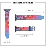 yanfind Watch Strap for Apple Watch Winter Flower Beautiful Stem Combretaceae Colorful Silk Plant Flowers Perfume Flower Flowering Compatible with iWatch Series 5 4 3 2 1