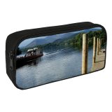 yanfind Pencil Case YHO Resources Sky Lake Transport Sky Dock Cloudy Taxi  District Getty Transportation Zipper Pens Pouch Bag for Student Office School