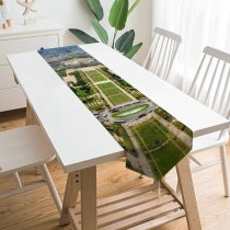Yanfind Table Runner Panoramas Street HDR Aerial Tower Area Residential Eye City Design City Paris Everyday Dining Wedding Party Holiday Home Decor