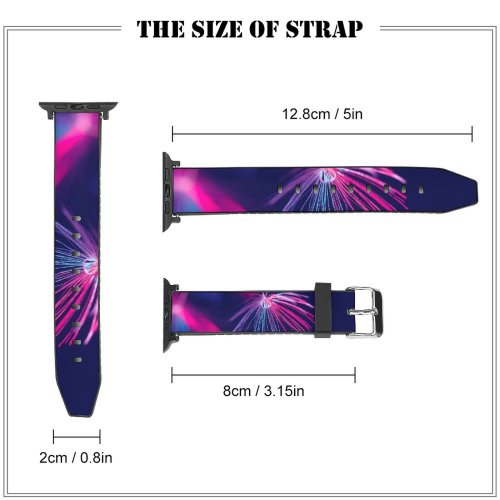 yanfind Watch Strap for Apple Watch Bruno Glätsch Flowers Dandelion Seeds Flower Drop  Purple Light Dark Blurred Compatible with iWatch Series 5 4 3 2 1