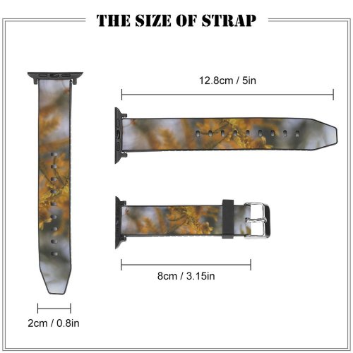 yanfind Watch Strap for Apple Watch Abies Spain Tree Leaves  Domain Plant Leaf Larch Fir Public Compatible with iWatch Series 5 4 3 2 1