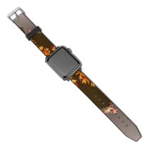 yanfind Watch Strap for Apple Watch Free Pictures Birds Plant Maple Tree Images Leaf Compatible with iWatch Series 5 4 3 2 1