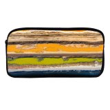 yanfind Pencil Case YHO Romain Guy Coastline Landscape Aerial Railway Beautiful Road Coast Zipper Pens Pouch Bag for Student Office School