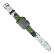 yanfind Watch Strap for Apple Watch Rural Countryside Plant Pasture Farm Pictures PNG Grassland Outdoors Grey Tree Compatible with iWatch Series 5 4 3 2 1