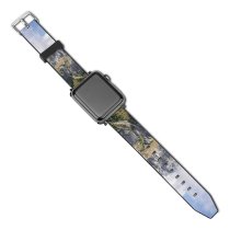 yanfind Watch Strap for Apple Watch Landscape Peak Abies Plant Forest Wilderness Slope Pictures Cloud Outdoors Northern Compatible with iWatch Series 5 4 3 2 1