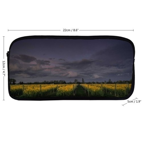 yanfind Pencil Case YHO Oppenheim Images  Colorful Vineyard Grassland Landscape Sky Wallpapers Meadow Outdoors Pictures Zipper Pens Pouch Bag for Student Office School