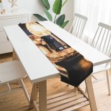 Yanfind Table Runner Blur Golden Design Shining Lamp Life Electricity Light Still Brass Luxury Glass Everyday Dining Wedding Party Holiday Home Decor