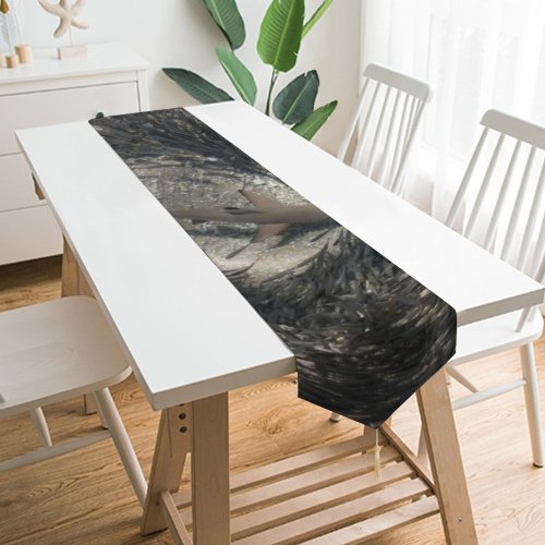 Yanfind Table Runner Shark Pictures Islands Sea Creature Above Fish Grey Perhentian Minority Life Everyday Dining Wedding Party Holiday Home Decor