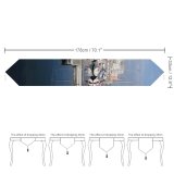 Yanfind Table Runner Marina Harbor Marina Boat Reflection Sky Vehicle Infrastructure Dock Boat Port Everyday Dining Wedding Party Holiday Home Decor