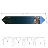 Yanfind Table Runner Building Old Retro Century Sky Beautiful Azure Makedonija Ohrid Coast Sky Calm Everyday Dining Wedding Party Holiday Home Decor
