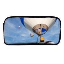 yanfind Pencil Case YHO Images Transport Freedom  Flight Airship Sky Grass Wallpapers Travel Outdoors Aircraft Zipper Pens Pouch Bag for Student Office School