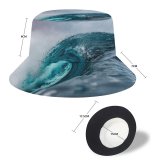 yanfind Adult Fisherman's Hat Ocean Waves High Tides Fishing Fisherman Cap Travel Beach Sun protection