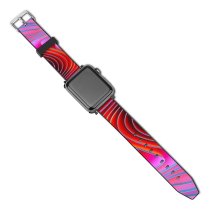 yanfind Watch Strap for Apple Watch  Weinkle Abstract Twirls Colorful Spectrum Abstract Compatible with iWatch Series 5 4 3 2 1