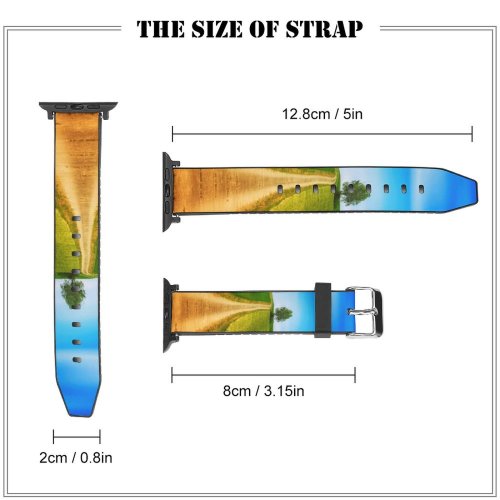 yanfind Watch Strap for Apple Watch Johannes Plenio Landscape Path Countryside Daytime Summer Compatible with iWatch Series 5 4 3 2 1