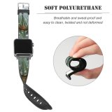 yanfind Watch Strap for Apple Watch Winter Flower Frozen Fir Christmas Bushes Spruce  Singleleaf Flowers Bush Shortleaf_ Compatible with iWatch Series 5 4 3 2 1
