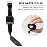 yanfind Watch Strap for Apple Watch Dark Minimal Butterfly Galaxy Fold Compatible with iWatch Series 5 4 3 2 1