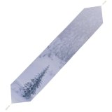 Yanfind Table Runner Pine Winter Forest Sky Tree Storm Blizzard Frost Winter Spruce Atmospheric Freezing Everyday Dining Wedding Party Holiday Home Decor