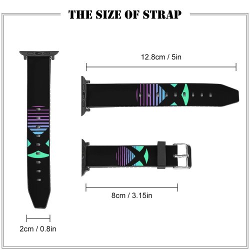 yanfind Watch Strap for Apple Watch Michael Gillett Technology Black Dark Minimal  AMOLED Gradient Compatible with iWatch Series 5 4 3 2 1