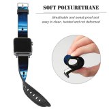 yanfind Watch Strap for Apple Watch Travis Schluter Fantasy Falling   Trail Surreal Alone Dream Night Starry Compatible with iWatch Series 5 4 3 2 1