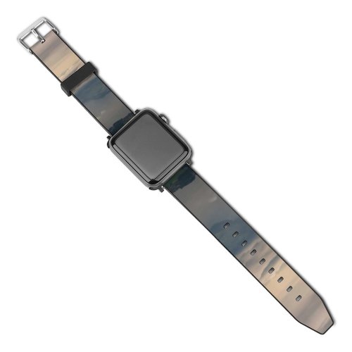yanfind Watch Strap for Apple Watch Scenery Birds Lake Sky  Panorama Cumulus Free Pilatus Outdoors Stock Compatible with iWatch Series 5 4 3 2 1