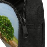 yanfind Pencil Case YHO Rural Waterway Landscape Field Sunset Sky Sky Tree Paddy Field Natural Area Zipper Pens Pouch Bag for Student Office School