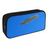 yanfind Pencil Case YHO Luftschiff Images Blimp Дирижабль Friedrichshafen Zeppelin Небо Public Airship Aircraft Pictures Transportation Zipper Pens Pouch Bag for Student Office School