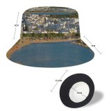 yanfind Adult Fisherman's Hat Winter Town Azure Coast Shore Landscape Sea Sky Coastal Bay Landforms Beach Fishing Fisherman Cap Travel Beach Sun protection