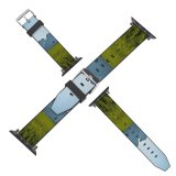 yanfind Watch Strap for Apple Watch Rural Countryside Myanmar Plant Creative Farm Grassland Outdoors (Burma) Grey An Compatible with iWatch Series 5 4 3 2 1