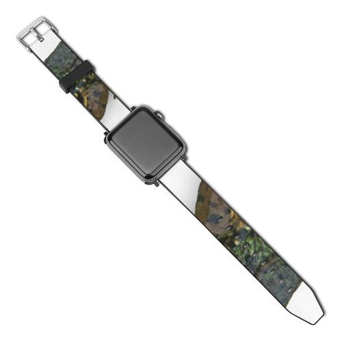 yanfind Watch Strap for Apple Watch Rana Catesbeiana Bullfrog Frog Amphibian Pond  Toad  Eyes Marsh Bog- Compatible with iWatch Series 5 4 3 2 1