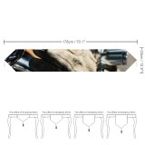 Yanfind Table Runner Bike Blur Focus Accessory Transportation Vintage Chrome Retro Bokeh Glove Classic System Everyday Dining Wedding Party Holiday Home Decor