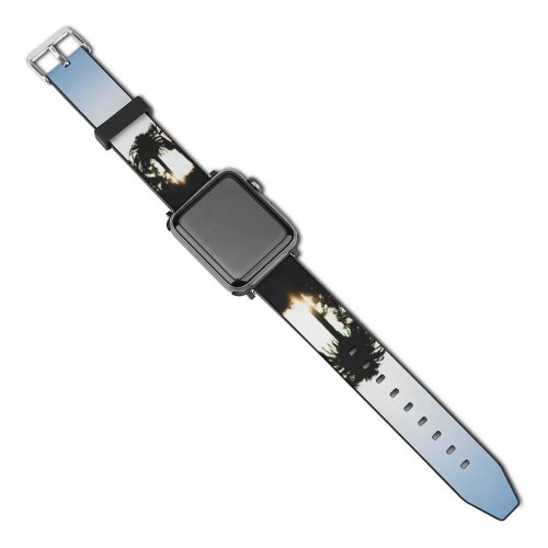 yanfind Watch Strap for Apple Watch Silhouette Images Barbara PNG Usa Grey Plant Pictures Tree Wallpapers Arecaceae Palm Compatible with iWatch Series 5 4 3 2 1